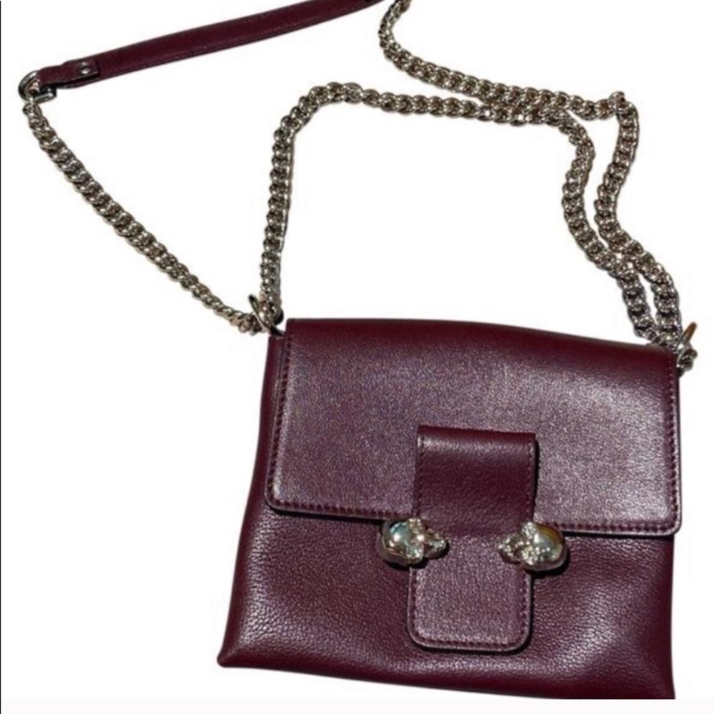 Alexander McQueen Dark Red Crossbody Bag